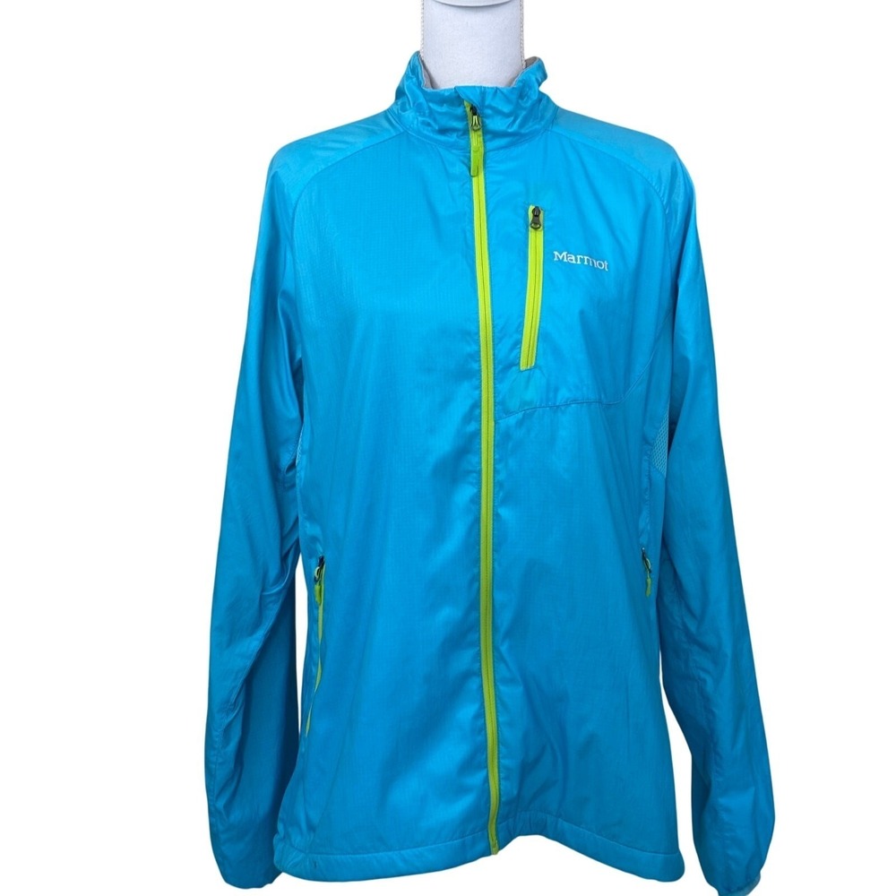 Marmot Full Zip Windbreaker Fleece Lined Gorpcore Camping Adventure Utility